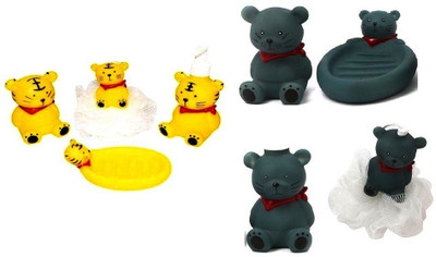 

S2KCrafts S2KC-1583 kids bathroom set Bath I16Toy {Bear & Bear} Bath Toy(Multicolor)