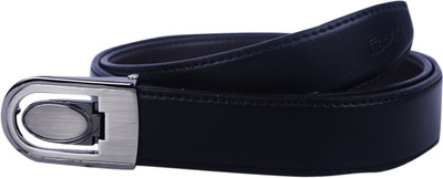

Grow More Money Men Formal Black Nylon Belt, 01