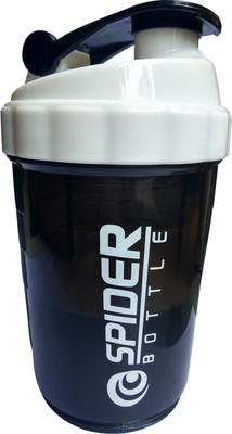 

S.Blaze High Quality White Shaker 500ml Spider Bottle / Gym Bottle 500 Shaker(Pack of 1, White), Multicolor