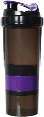 

Style Homez SPIDER Gym Sipper Protein Shaker Water Bottle,BPA Free,Black Purple Color,500 ml 500 ml Sipper(Pack of 1, Purple)