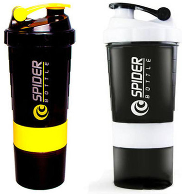 

Spider Combo of 500 Shaker(Pack of 2, Yellow, White), Yellow and white