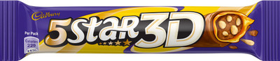 

Cadbury 5 Star 3D Chocolate Bar 45gm (Pack of 24) Bars(Pack of 24, 1080 g)