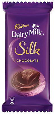 

Cadbury Dairy Milk Silk Chocolate Bar, 60 g (Pack of 8) Bars(Pack of 8, 480 g)