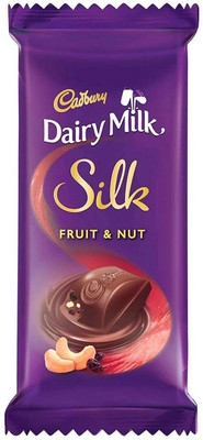 

Cadbury Dairy Milk Silk Fruit and Nut Chocolate Bar 137 g (Pack of 3) Bars(Pack of 3, 411 g)