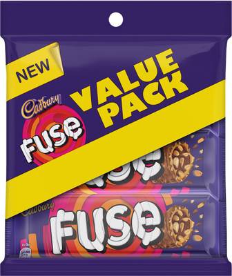 Cadbury Fuse Chocolate Bar Trio Pack, 150 g (Pack of 5) Bars