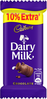 

Cadbury Dairy Milk Chocolate Bar, 13.2 g (Pack of 56) Bars(Pack of 56, 739.2 g)