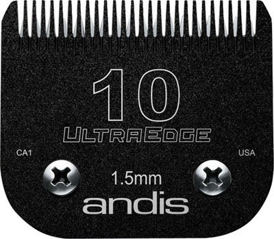 

Andis UltraEdge® Detachable Blade, Size 10 EGT™ Black Blade Pet Grooming Clipper Blade Case