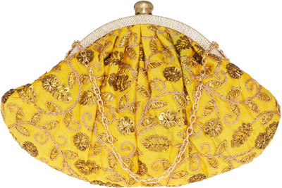 

TARUSA Casual Yellow Clutch