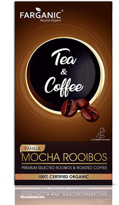 

FARGANIC MOCHA ROOIBOS TEA & COFFEE - India's Most Premium and Luxurious Tea Series - 15 Tea Bags Roast & Ground Coffee 30 g(Vanilla, Chocolate Flavoured)