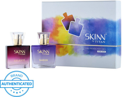 

Skinn by titan Celeste and Sheer Combo Set(Set of 2)