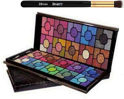 

divas beauty Makeup Brush With Mac Multi Colour Cluch Eye Shadow Palette(Set of 2)