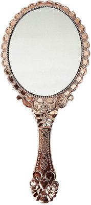 

BOXO Shaving Mirror Hand Make-Up Mirror Beauty Handle Mirror For Girls, Multicolor