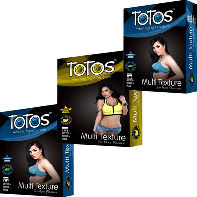 

totos W DOTTED FOR MEN CONDOM 30 PCS SET OF 3 PACK MAN FOR CONDOM Condom(Set of 3, 30S)