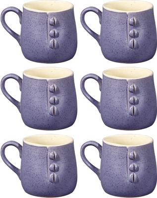 

Caffeine Purple Studio Ceramic(Purple, Pack of 6)