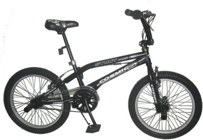 

COSMIC STUNT PLUS 20 INCH BMX BICYCLE BLACK (MATT FINISH ) 20 T BMX Cycle(Single Speed, Black)