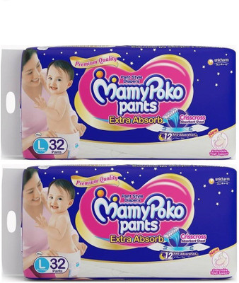 

MamyPoko L 32+32 (2 Piece ) - L(2 Pieces)
