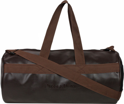 

Dussledorf (Expandable) Brown Pu leather Duffle/Gym bag Gym Bag(Brown)