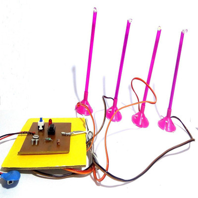 SR ROBOTICS Street Light with 4 LED Lights Educational Electronic Hobby Kit