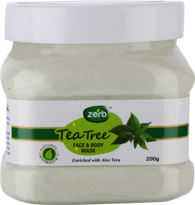 

Zerb Tea Tree Face & Body Mask Natural Extracts Enriched With Aloe Vera - 200 gm(200 g)