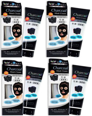 

Gjshop 4pc Blackhead Mask Remover Nose Mask Peel Off Black Mask Face Skin Care Charcoal Mud Deep Cleansin Acne Treatment Shrink Pores Strip (1tube-130ML).(520 g)