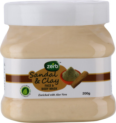 

Zerb Sandal & Clay Face And Body Mask Enriched With Aloe Vera - 200 gm(200 g)