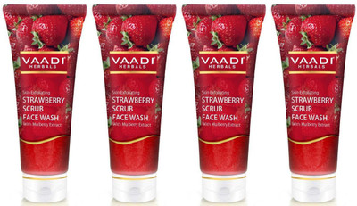 

Vaadi Herbals Strawberry Scrub Face Wash with Mulberry extract (60 ml X 4) Face Wash(240 ml)