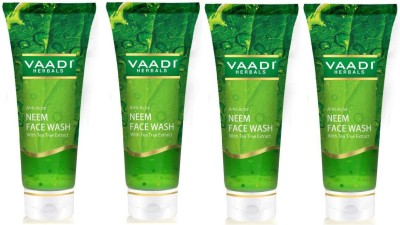 VAADI HERBALS Anti-Acne Neem  with Tea Tree extract (60 ml X 4) Face Wash(240 ml)