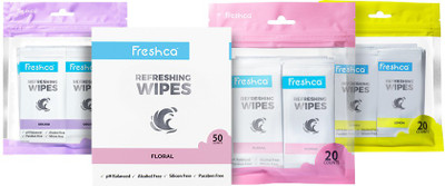 

Freshca Facial Cleansing Wipes for Women(Pack of 110)