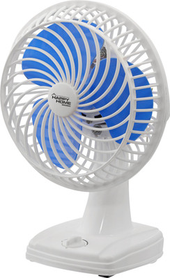 

happy home Wall cum table fan II 9'' Inches II AP rotatary II 3 Speed control II 3 Blade table fan II One season motor warranty 3 Blade Table Fan(White, Pack of 1)