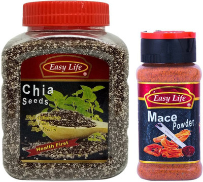 

Easy Life Pack of Chia Seeds 350g & Mace Powder Combo(420)