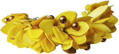 

Bueno Artificial Hair Gajra For Women And Girls Party Wear And Home Use, Yellow Hair Accessory Set(Yellow)