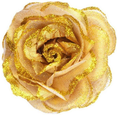 

Bueno Fashion Rose Flower Hair Clip/Brooch Pins Hair Accessories For Women Hair Pin(Gold)