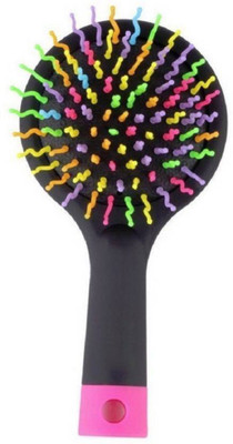 

Bueno Stylish Detangling Hair Brush For Parlours & Home use Rainbow Hair Brush For Men And Women, 25 Grams, Pack Of 1