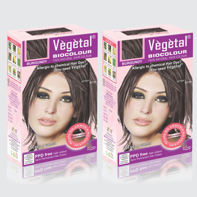 

Vegetal Burgundy ( 150 gm × 2 ) Hair Color(Burgundy ( 150 gm × 2 ))