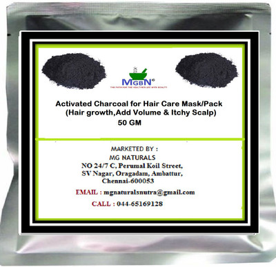 

MGBN Activated Charcoal for Hair Care Mask/Pack (Hair growth,Add Volume & Itchy Scalp) 50 GM Hair Color(Black)