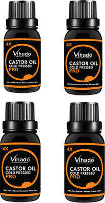 

VIHADO Cold Pressed Castor Oil For Hair and Skin Hair Oil (30 ML) (Pack of 4) Hair Oil(30 ml)
