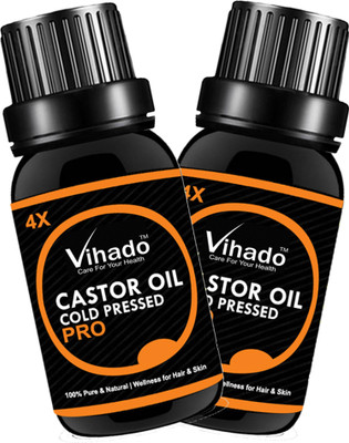 

VIHADO Cold pressed castor oil Hair Oil (20 ML) (Pack of 2) Hair Oil(20 ml)