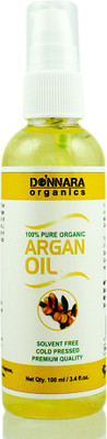 

Donnara Organics Premium Argan oil- 100% Pure & Natural(100 ml) Hair Oil(100 ml)