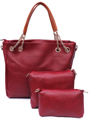 

Suprino Hand-held Bag(Maroon)