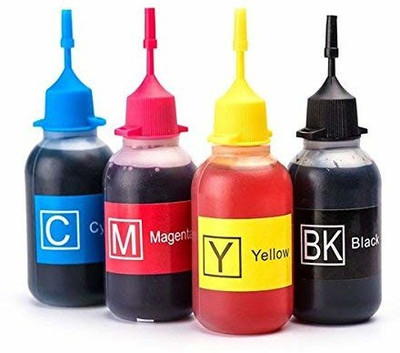 

Printwell Dye Refill Ink for Use in HP 21 XL Black & 22 XL Tricolor Ink Cartridges - 30 ml Each Bottle Multi Color Ink(Black, Cyan, Magenta, Yellow)