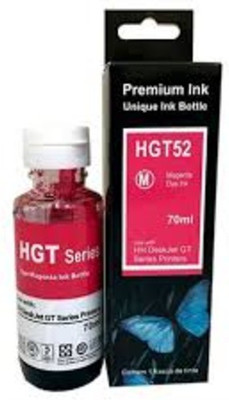 

Printwell GT52 Magenta Refill Ink for HP Inkjet GT5820 / 5810 / GT5861 Printer 70 ML Each (Pack of 4) Single Color Ink(Magenta)