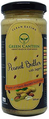 

Green Canteen Peanut Butter with Jaggery 220 GM (No Artificial Sugar, No Impurities, No Artificial Colour, No Added Preservatives) 10 g