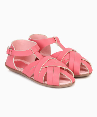 

BUBBLEGUMMER Girls Velcro Flats(Pink