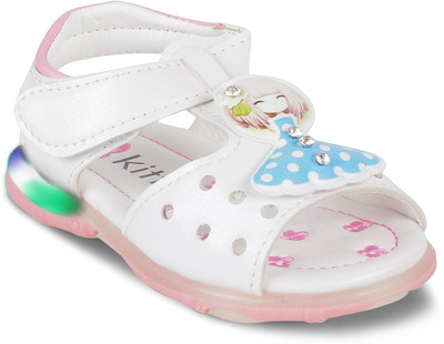 

KITTENS Girls Velcro Flats(White