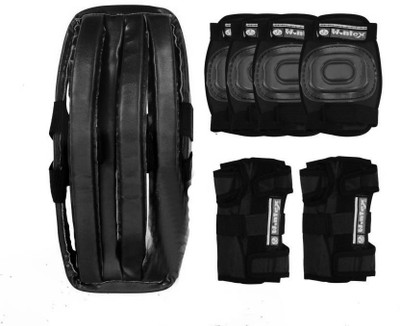 

Wintex Protective Skating Guard Kit | Skate + Cycling Protection Set | Multi Sport Gear for Kids Children Age 6-16 Years | Set of 7 Pc | Helmet Elbow Guards Knee caps Hand Gloves 7 in 1 Skating Kit