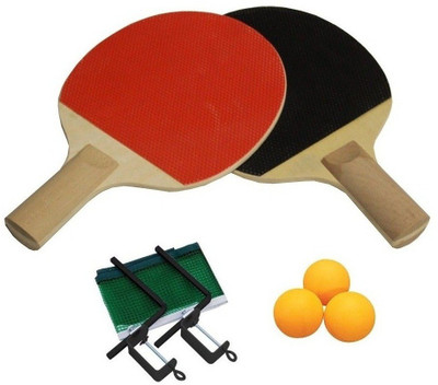 

ME 1 Pair Table Tennis Racket Set With Net, Clumps And 3 Balls For Kids 5 To 10 Years Table Tennis Kit