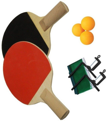 

ME 1 Pair Table Tennis Racket Set With Net, Clumps And 3 Balls For Kids 5 To 10 Years Table Tennis Kit