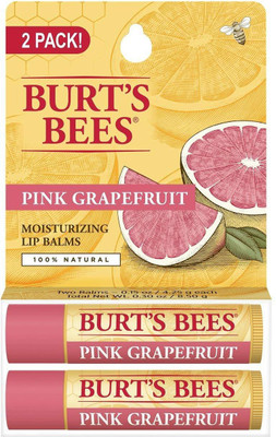 

Burt's Bees 100% Natural Moisturizing Lip Balm, Pink Grapefruit, 2 Tubes in Blister Box Grapefruit(Pack of: 2, 8.50 g)