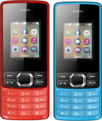 

I Kall K25 New Combo of Two Mobiles(Red&Blue)