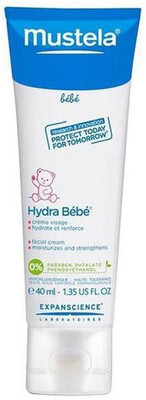 

Mustela Hydra Bebe Facial Cream - 40ml (1.35oz) (Pack of 3)(120 ml)